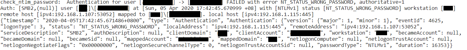 Samba Log 1742hrs 050420