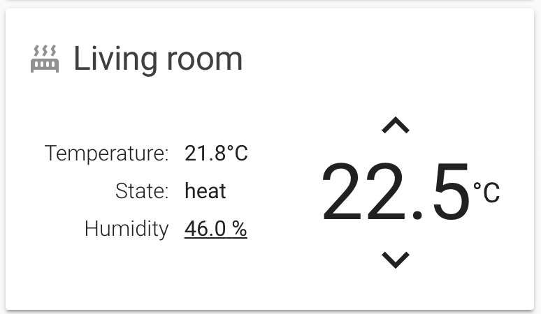 Lovelace Simple Thermostat Card Lovelace Frontend Home Assistant 