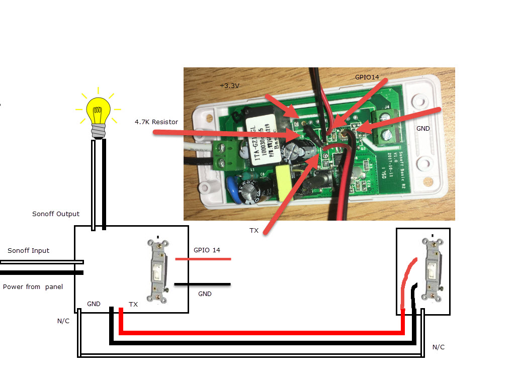 Putting A Sonoff In Your Wall Switch Box